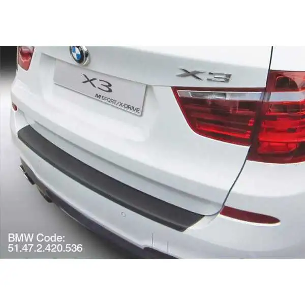 Protecteur de parechocs arrière ABS pour BMW X3 F25 20142017 MSport Noir