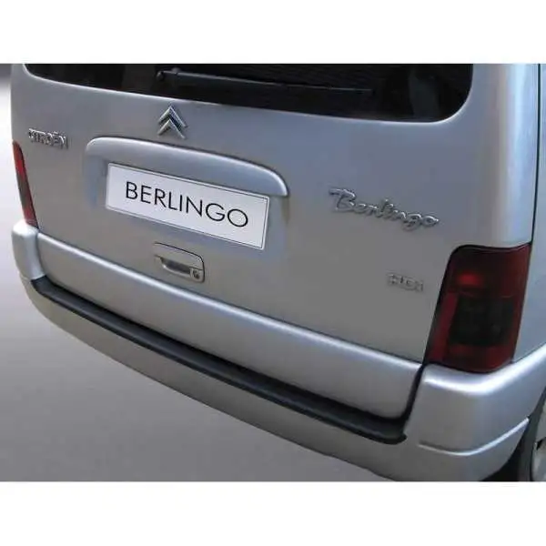 Protecteur de parechocs arrière ABS pour Citroën Berlingo 19962008 Noir