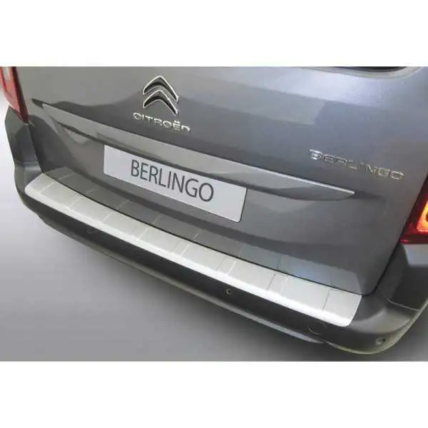 Protecteur de parechocs arrière ABS pour Citroën Berlingo Multispace  Peugeot Rifter  Opel Combo Tour MPV 2018 Noir Ribbed