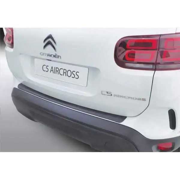 Protecteur de parechocs arrière ABS pour Citroën C5 Aircross 2019 Noir