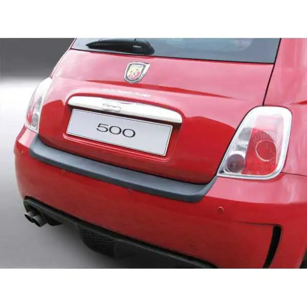 Protecteur de parechocs arrière ABS pour Fiat 500 Abarth 32016 Noir