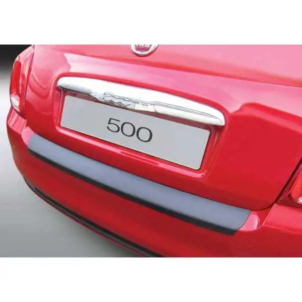 Protecteur de parechocs arrière ABS pour Fiat 500500C 72015 Noir