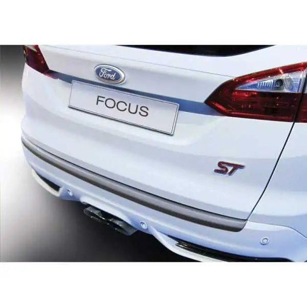 Protecteur de parechocs arrière ABS pour Ford Focus EstateCombi 20122018 Noir