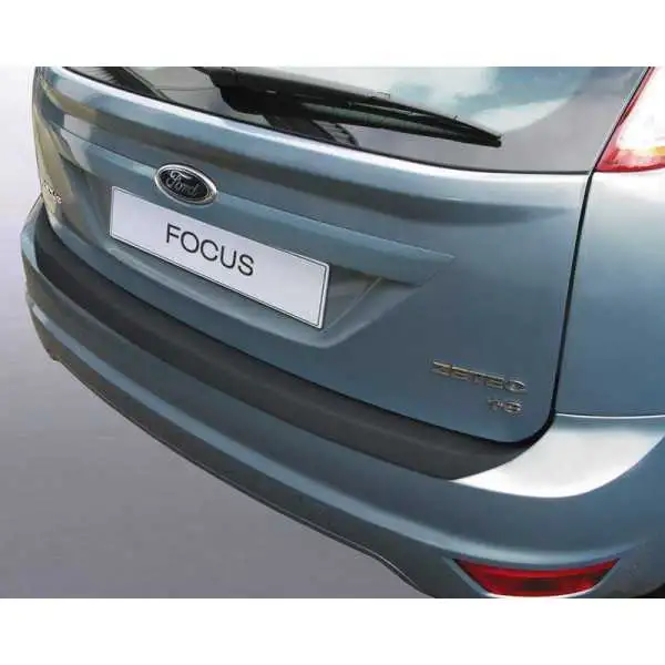 Protecteur de parechocs arrière ABS pour Ford Focus II HB 20072011 Noir