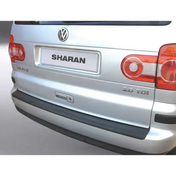 Protecteur de parechocs arrière ABS pour Ford GalaxyVolkswagen SharanSeat Alhambra 20002010 Noir
