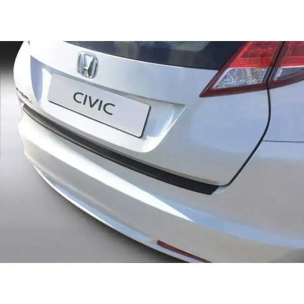 Protecteur de parechocs arrière ABS pour Honda Civic HB 5 portes 20122015 Noir