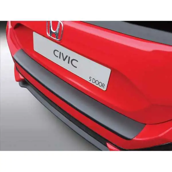 Protecteur de parechocs arrière ABS pour Honda Civic HB 5 portes 2017 Noir