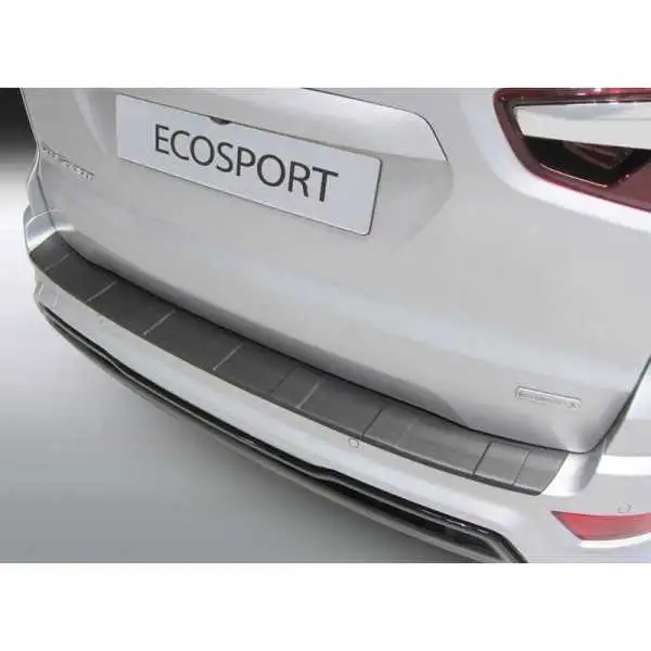 Protecteur de parechocs arrière en ABS pour Ford Ecosport Facelift 2018 Noir Ribbed