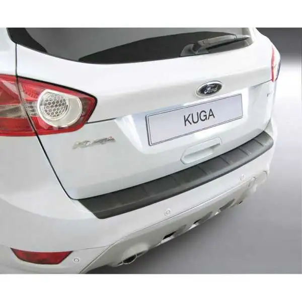 Protecteur de parechocs arrière en ABS pour Ford Kuga MK1 20082013 Noir Ribbed