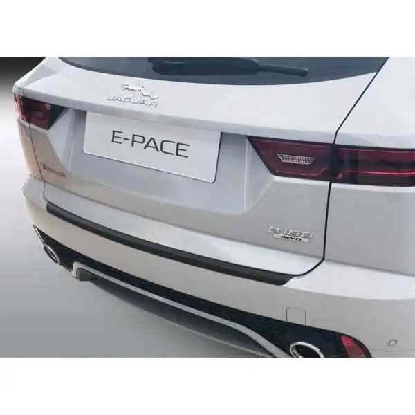 Protecteur de parechocs arrière en ABS pour Jaguar EPace 92017 Noir