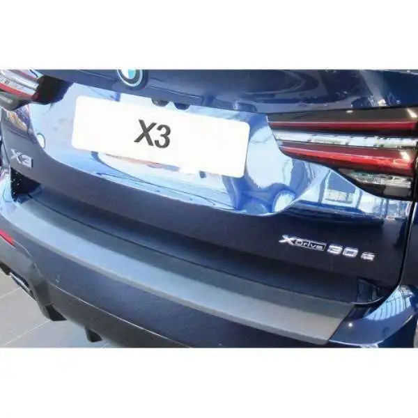 Protection de seuil arrière ABS sur mesure pour BMW X3 G01 Facelift 092021 'MSport' Noir