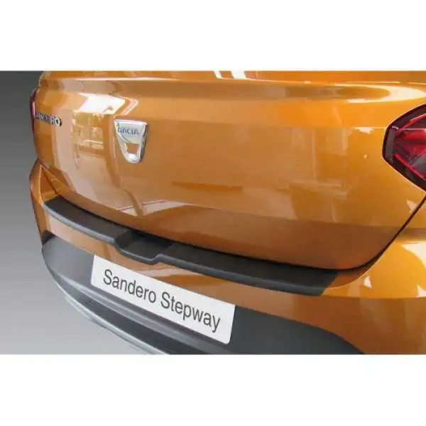 Protection de seuil arrière ABS sur mesure pour Dacia Sandero  Sandero Stepway III 2021 Noir