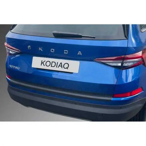 Protection de seuil arrière ABS sur mesure pour Skoda Kodiaq Facelift 072021 Noir