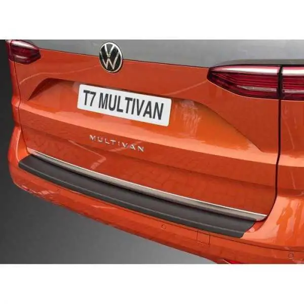Protection de seuil arrière ABS sur mesure pour Volkswagen Multivan T7 2021 Noir