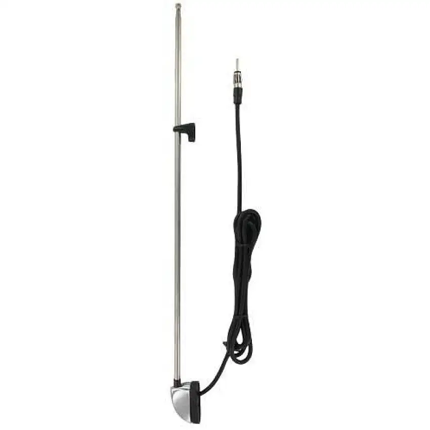 ANTENNE MONTANT DE FENêTRE SINATEC CHROMéE AVEC CONNEXION à VIS