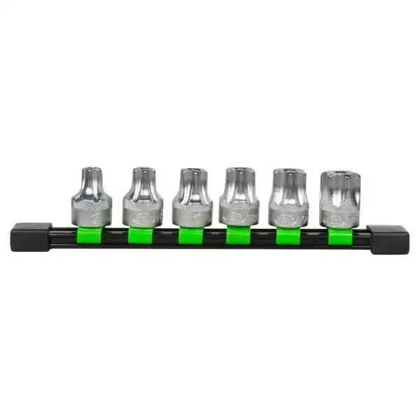 RAIL A DOUILLES 6 PIÈCES 1 2 POINTE TORX INVIOLABLE