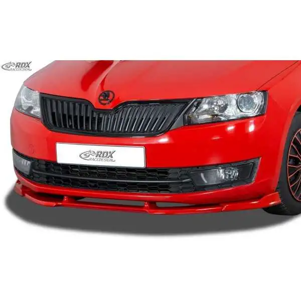 RDX Spoiler Avant VARIO-X pour SKODA Rapid (NH) 2012-2019 Répartiteur de Lèvre Avant