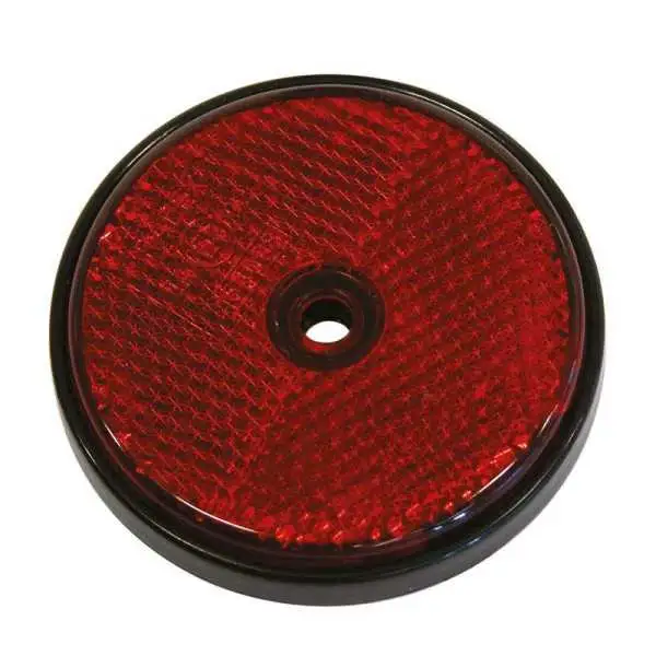 Réflecteurs ronds 70mm rouge 2pcs