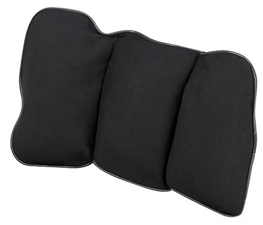 COUSSIN LOMBAIRE WALSER AVEC CLIP DE FIXATION NOIR 22X35CM POUR UN CONFORT D’ASSISE ERGONOMIQUE