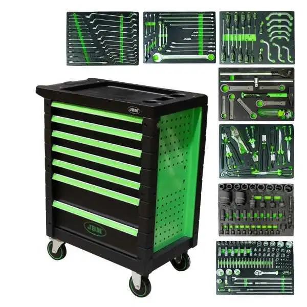 SERVANTE À OUTILS 7 TIROIRS VERT SPÉCIAL CAMIONS