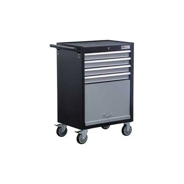 Servante d'atelier 4 tiroirs 1 tablette à rabattre vide