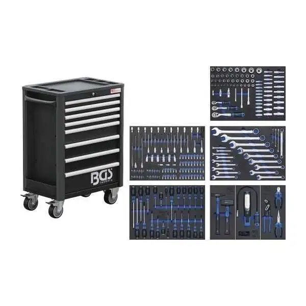 Servante d'atelier Profil Standard 8 tiroirs avec 234 outils
