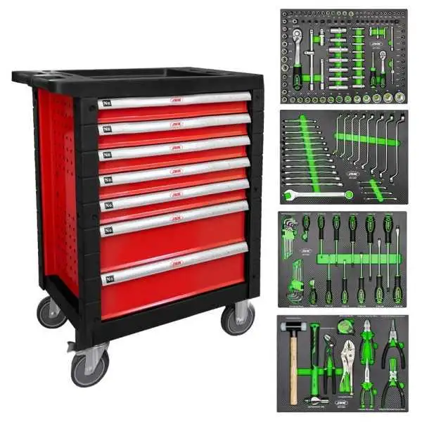 SERVANTE D OUTILS 7 TIROIRS - ROUGE