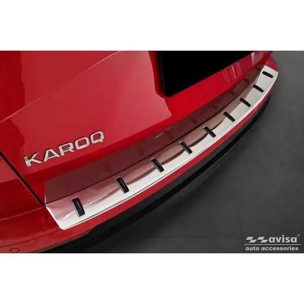 Seuil de coffre silver satiné SKODA KAROQ FL2022- / Sportline FL 2022