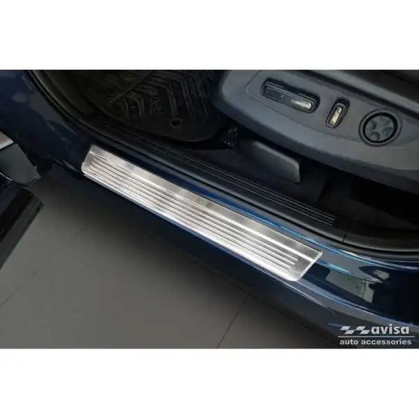 Seuils de portes inoxydable sur mesure pour Honda CR-V VI (RS_) 2023- 'Lines' - 4-pièces