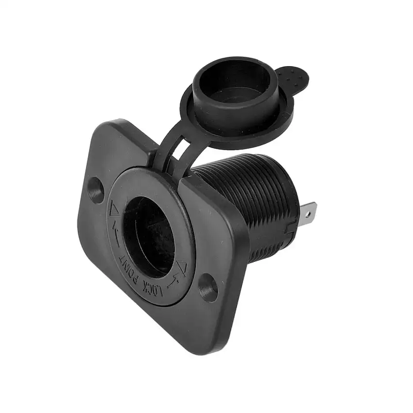 BOîTIER ENCASTRABLE ALLUME-CIGARE VOITURE SINATEC 12V/24V AVEC CAPUCHON DE PROTECTION