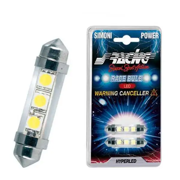 Simoni Racing Festoon 3LED Canbus Lampes  39mm  Superblanc  Lot de 2 pièces