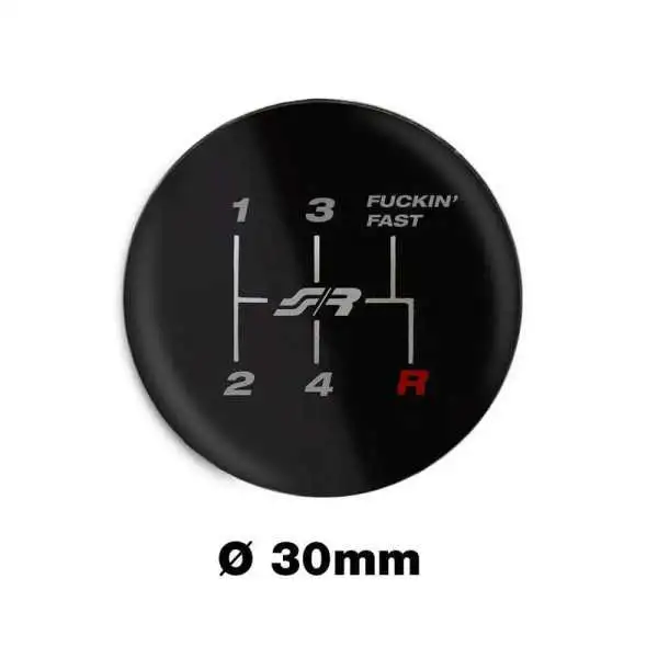 Simoni Racing Pommeau de levier de vitesse 5 vitesses FFast marche arrière en bas à droite Ø30mm