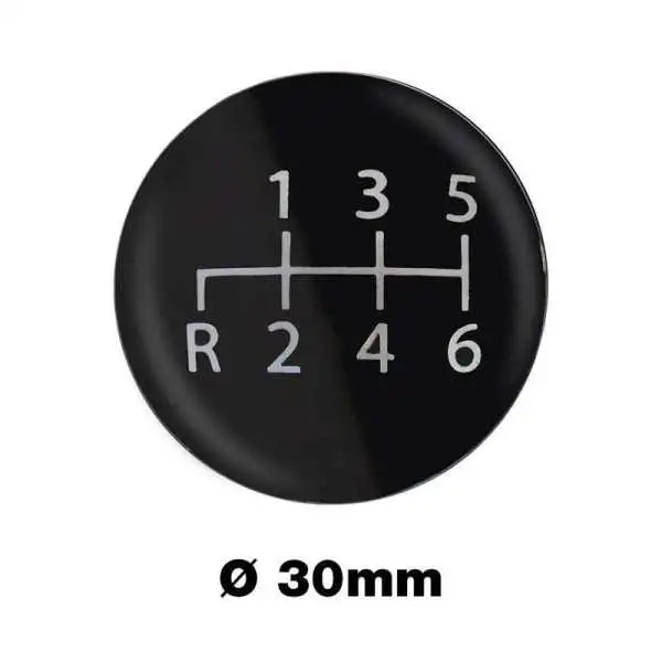 Simoni Racing Pommeau de levier de vitesse 6 vitesses marche arrière en bas à gauche Ø30mm