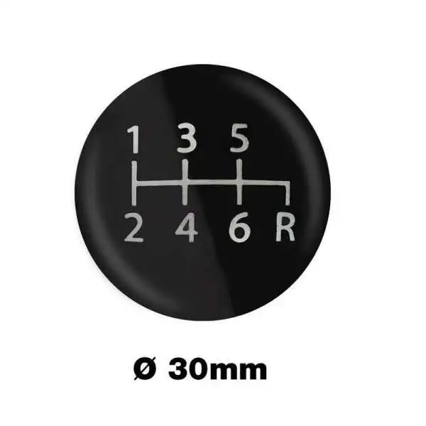 Simoni Racing Pommeau de levier de vitesses 6 vitesses marche arrière en bas à droite Ø30mm