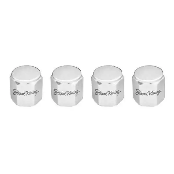 Simoni Racing Set bouchons de valve Arcade  Aluminium Blanc
