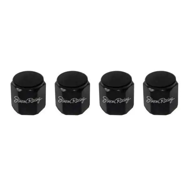 Simoni Racing Set bouchons de valve Arcade  Aluminium Noir