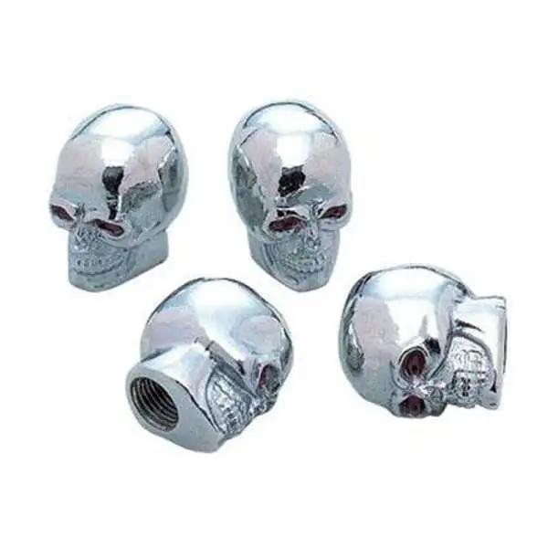 Simoni Racing Set bouchons de valve Skeletor  Chrome