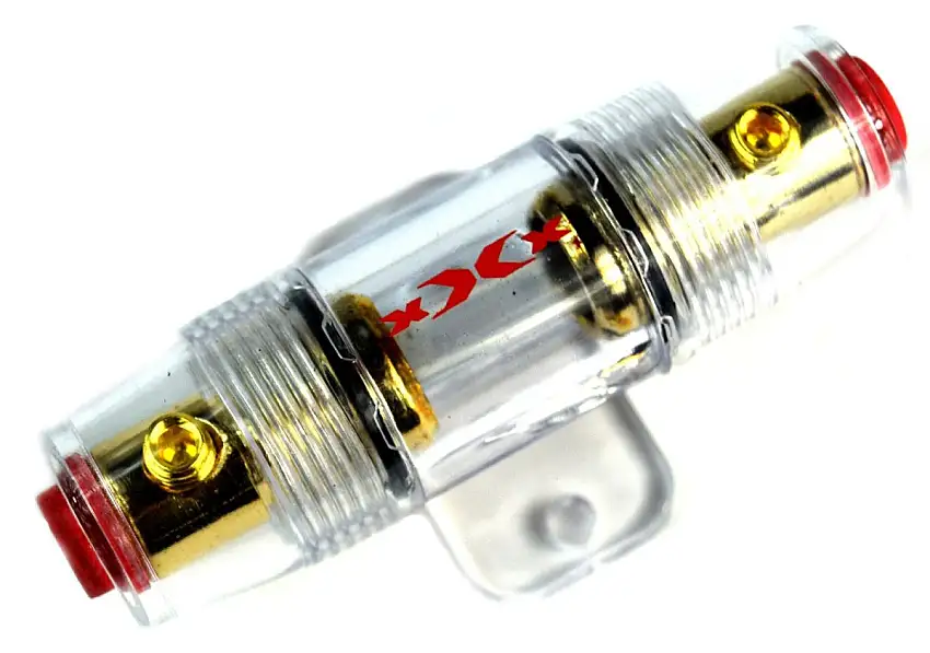PORTE-FUSIBLE EN VERRE AUDIO SINATEC PLAQUé OR 24KT POUR UNE QUALITé SONORE OPTIMALE