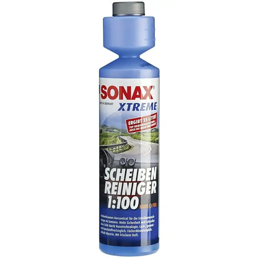 SONAX XTREME CLEAR VIEW 1:100 NANOPRO 250ML NETTOYANT PARE-BRISE PUISSANT