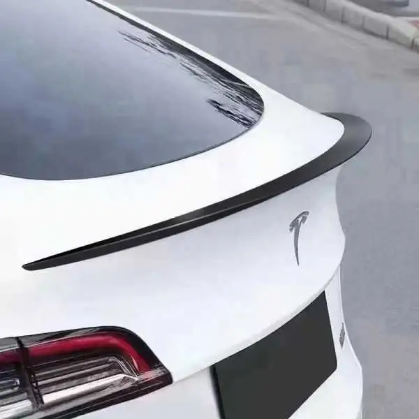 Spoiler arrière sur mesure pour Tesla Model Y 2019 ABS Noir Luisant