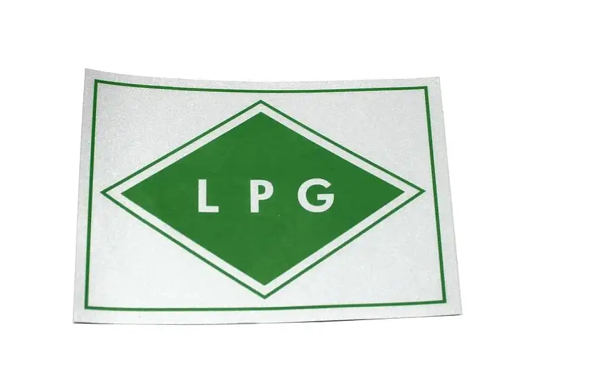 AUTOCOLLANT CARACC GPL 100X70MM RéFLéCHISSANT AUTOCOLLANT