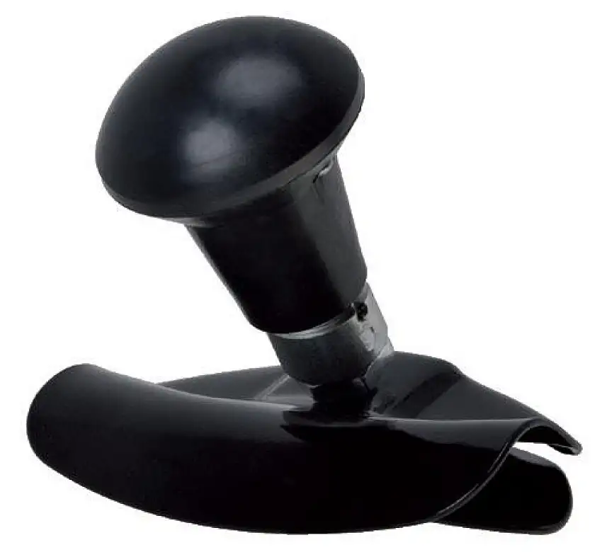 AUTOMAX BOUTON DE VOLANT RABATTABLE NOIR POUR UNE DIRECTION FACILE
