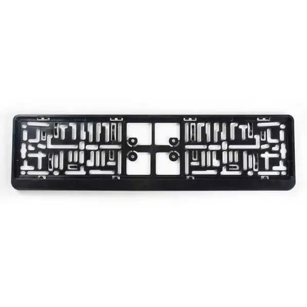 Support de plaque dimmatriculation en plastique Click 52x11cm Noir