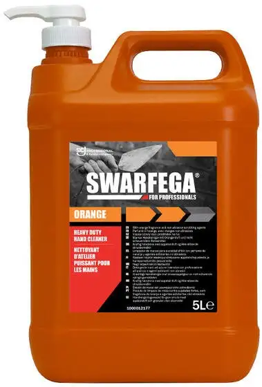 SWARFEGA ORANGE SAVON POUR LES MAINS AVEC POMPE, 5L