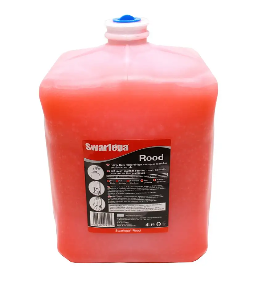 SWARFEGA ROUGE NETTOYANT MAINS 4L CARTOUCHE POUR SALISSURES TENACES