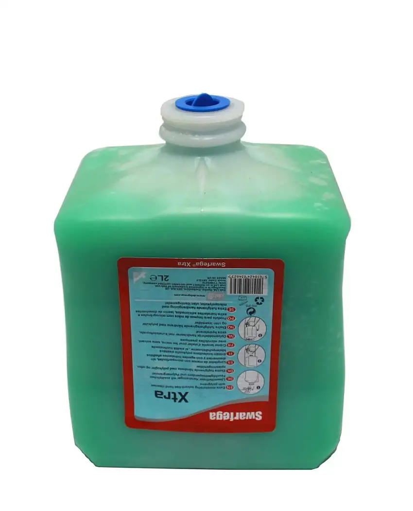 SWARFEGA XTRA SAVON POUR LES MAINS CARTOUCHE 2 LITRES AVEC GRAINS DE MAïS