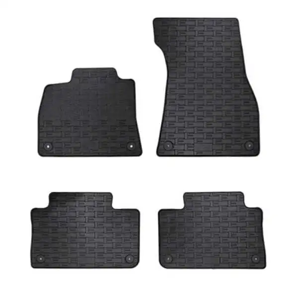 Tapis en caoutchouc adaptés pour Audi ETron 2018 4 pièces  système de montage