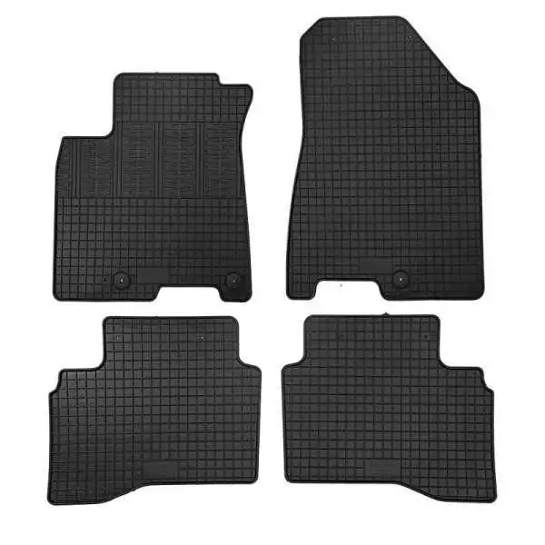Tapis en caoutchouc pour Kia Niro 2016 hors eNiro 4 pièces  système de montage