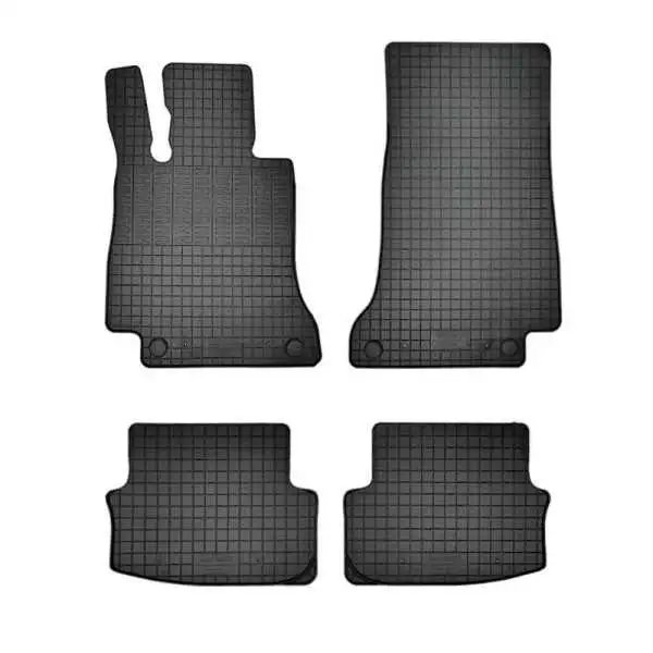 Tapis en caoutchouc pour Mercedes Classe C W205 CoupéCabrio 2015 4 pièces  système de montage
