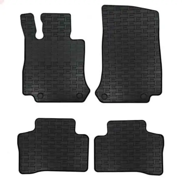 Tapis en caoutchouc pour Mercedes EQC N293 2019 4 pièces  système de montage